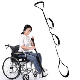 35-44 Inch Long Leg Lifter Strap, Multi-Loop Adjustable Mobility Leg Raiser Aids for Wheelchair, Bed, Car, Couch, Hip & Knee Replacement, Aids Leg Lifter Strap With Padded Hand Grip for Elderly