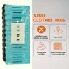 Afru Clothes Pegs - 24pcs Per Pack - Strong Grip,