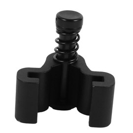 TEHAUX 1Pc Sliding Barn Door Stopper Durable Black Door Stoppers for Smooth Operation Impact Minimization for Home Office Use