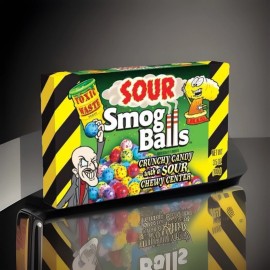 Toxic Waste 3 Boxes Of Sour Smog Balls - 3.5oz Each Theatre Box Size!  X’s 3 EXP 8/2025