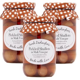 Mrs Darlington's Pickled Shallots in Malt Vinegar - 450g (drained 230g) - Pack of 3