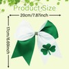 Totelux St. Patrick’s Day Bows Hair Clips Large Cheer Bow
