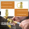 ZDRU 1/2 Inch Natural Gas Quick Connect Fittings with Male