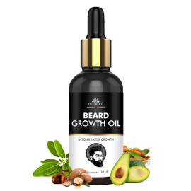 Beard Growth Oil For Men, Mustache Beard Growth Oil, Beard Oil For Growing Beard Faster, Beard Growing Oil, Beard Growth Serum 30 ml Pack of 1