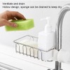 2Pcs Faucet Storage Rack Stainless Steel Sink Caddy Organizer Soap