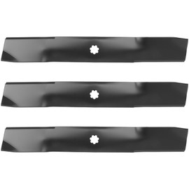 AUTOMUTO 3pcs Lawn Mower Blade Compatible for Rotary：11491 for Craftsman：SPM684375001 for JOHN DEERE: GX21380, GY20679, GY20684 for Stens：330-704 (54 Inches Deck)