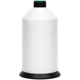 HILOHILO Extra Strong Bonded Nylon Thread #92 Tex90 – 16 OZ, 4200yds, Versatile Stitching Solution for Leather, Upholstery, Canvas Repair and More (White)