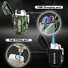2 Pack Waterproof Lighter Outdoor Windproof Torch Lighters Dual Arc