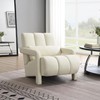 INMOZATA Modern Accent Chair with Pillow Cute Upholstered Reading Leisure
