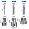 3PCS PVC Pipe Threader Kit for Drill