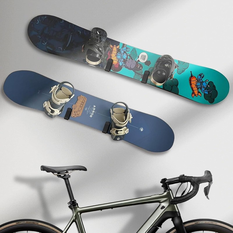 Horizontal Snowboard Wall Mount Clip Snowboard Wall Racks for Room,Garage