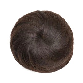 Hair Bun Updos Hairpiece Hair Circle (Brown, One size)
