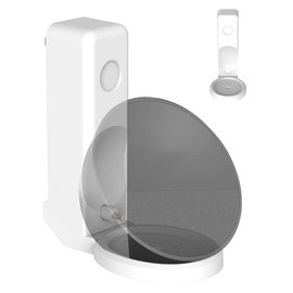 Umllpet Socket Mount for Spot Wall Mount, Stand for Speaker Accessories, Integrated Cable Management Wall Mount, Space Saving Bracket, No Drilling Required, White