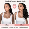 BOGSEA 20 Inch Drawstring Ponytail Extensions for Women -Dark Brown