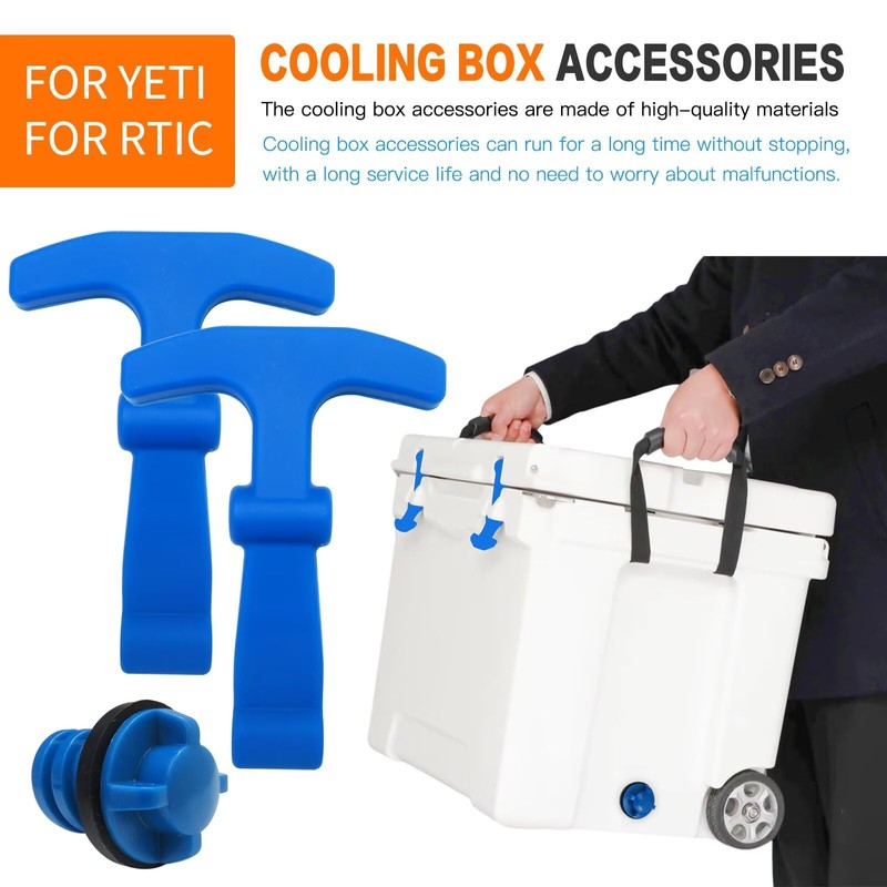 KOGUNXU Upgraded Cooler Accessories Kit - 2 T-Latch Straps +