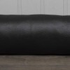 Classic Home Store Black Leatherette Draught Excluder Faux Leather Boat