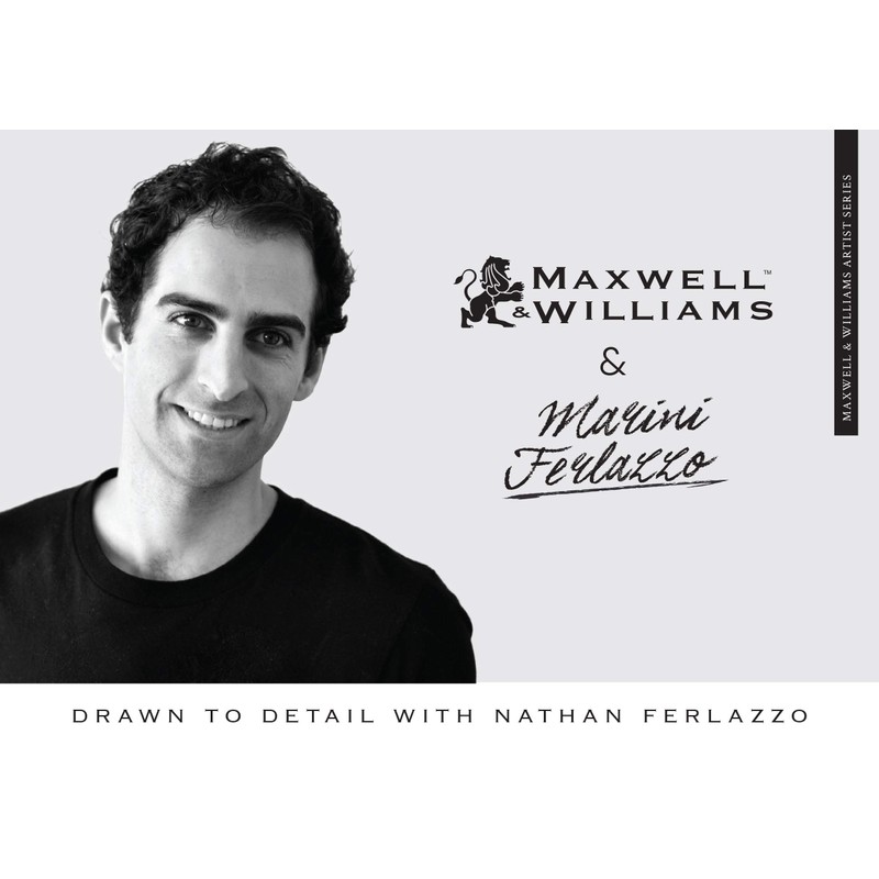 Maxwell & Williams Marini Ferlazzo Tea Towel with Carnaby Cockatoo