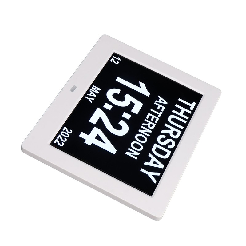 8in Digital Alarm Clock Photo Frame 800x600 Large Font Adjustable