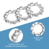 uxcell M5 50Pcs External Tooth Washers, 304 Stainless Steel Tooth