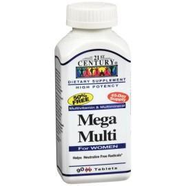 21st Century Mega Multi For Women Tablets 90 EA
