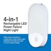 Camelion 3-Pack 4-in-1 Plug-in Power Failure Night Light,Motion and Light