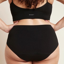 Boody Period Full Brief - Light-Moderate, Black / XL