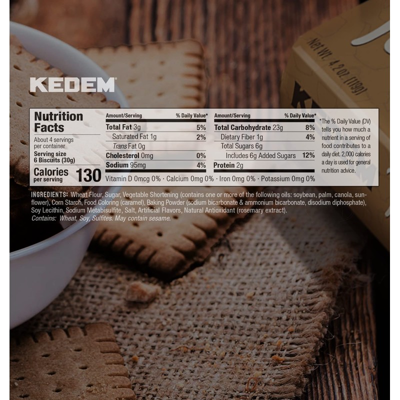 Kedem Tea Biscuits (Cappuccino, 6)