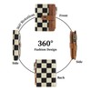 MAIITRIP Small Checkered Wallet for Women,RFID Blocking PU Leather Bifold