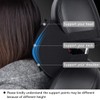 Aukee Memory Foam Car Neck Pillow Soft Leather Headrest for