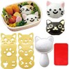 VANVENE Small Rice Ball Mold Sets Lovely Cat Pattern DIY