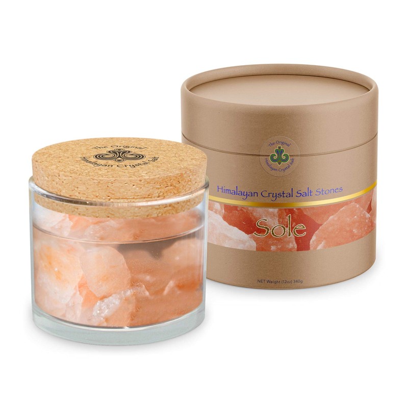 Original Himalayan Crystal Salt® Sole Jar + Stones | A