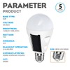 Shinelan 4 Pack LED Solar Emergency Light Bulbs for Home