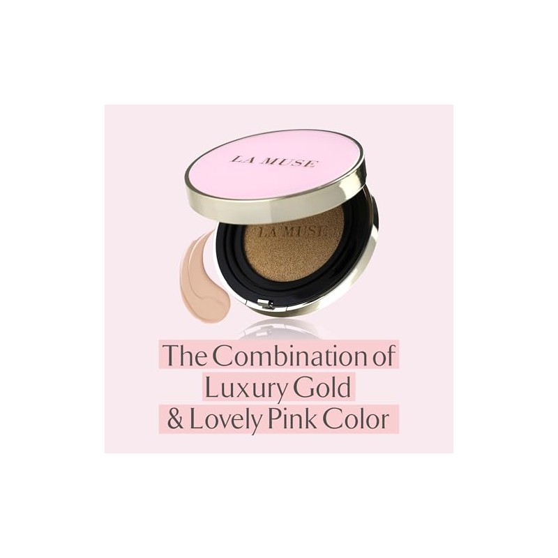 LA MUSE Base De Maquillaje Coreana En Formato Cushion, Tono