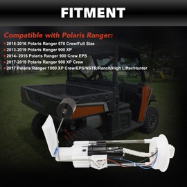 USTAR Fuel Pump Assembly Compatible with Polaris Ranger 570 Crew/Full Size, 900 XP Crew EPS, 1000 XP Crew/EPS/NSTR/Ranch/High Lifter/Hunter Replaces# 2521307 2204852 2521196