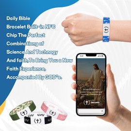 Daily Bible Verse Bracelets Gift Box Set - Christian Daily Prayer Scripture Bracelet, Adjustable Inspirational Gift for Women Men Teens (5 Pack Standard Packaging)