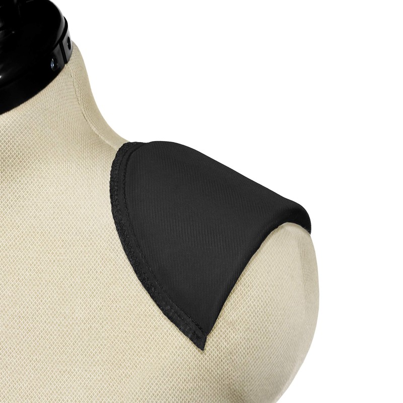 1/2" Covered All-Purpose Shoulder Pads-Black 2/Pkg