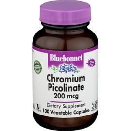 Bluebonnet Nutrition, Chromium Picolinate 200mcg, 100 Veggie Capsules