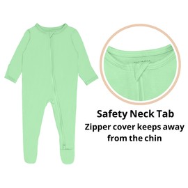 GUISBY Baby Girls Long Sleeve Sleeper, 4-Pack Sleep N' Play Footies Pajamas Multipack 6-12 Months