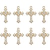 40pcs Rhinestones Alloy Cross Religious Virgin Our Lady of Guadalupe