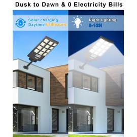 JAYNLT Solar Lights for Outside, 5 Lighting Modes Solar Flood Security Light with Motion Sensor & Dusk to Dawn&Remote, 6500K Solar Parking Lot Lights,Yard,Garage,Shop - 2PACK