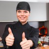 4 Pack Tie Back Chef Hat with Breathable Side Mesh
