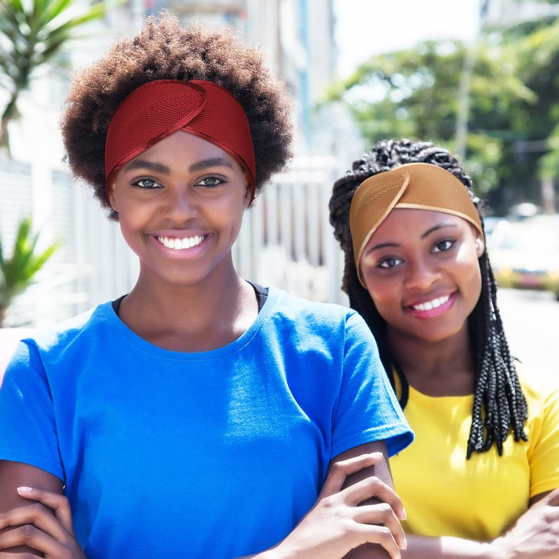 4 Envolturas Malla de Cabello de Mujer Negra Envoltura de