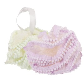 WOONEKY 2Pcs Extra Large Soft Bath Balls Exfoliating Mesh Bathing Scrubber for Body Skin Cleaning Sturdy Shower Skin Cleaning Tool for Home and Travel