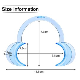 Vicloon Mouth Opener,12 Pcs Dental Mouth Opener,C-Shape Cheek Retractors，Mouthpieces Replacement Cheek Retractors for Open Mouth Game, Dentistry,Teeth Whitening,Suitable for Adults and Kids