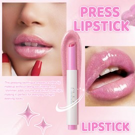 Clubday Hydrating Tinted Lip Balm Natural Lip Plumper Gloss, Lightweight Moisturizing Lip Care-05