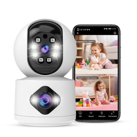 VSTARCAM 2K Dual-Lens Pet Camera for Real-Time Alerts in Indoor Office Monitoring