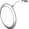 Prime-Line MP9265 Vinyl Circular Wall Protector with Self-Adhesive Backing, 7-In.