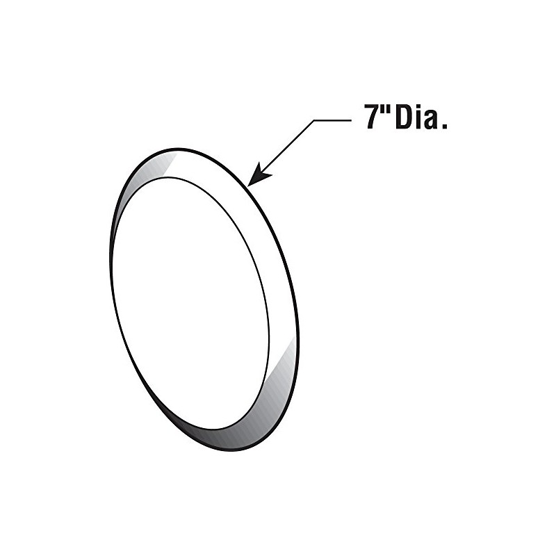 Prime-Line MP9265 Vinyl Circular Wall Protector with Self-Adhesive Backing, 7-In.