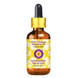 Deve Herbes Pure Caraway Essential Oil (Carum carvi) with Glass Dropper Natural Therapeutic Grade Steam Distilled 5ml (0.16 oz)