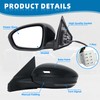 Black Left Driver Side Mirror Replacement For Nissan Sentra 2020